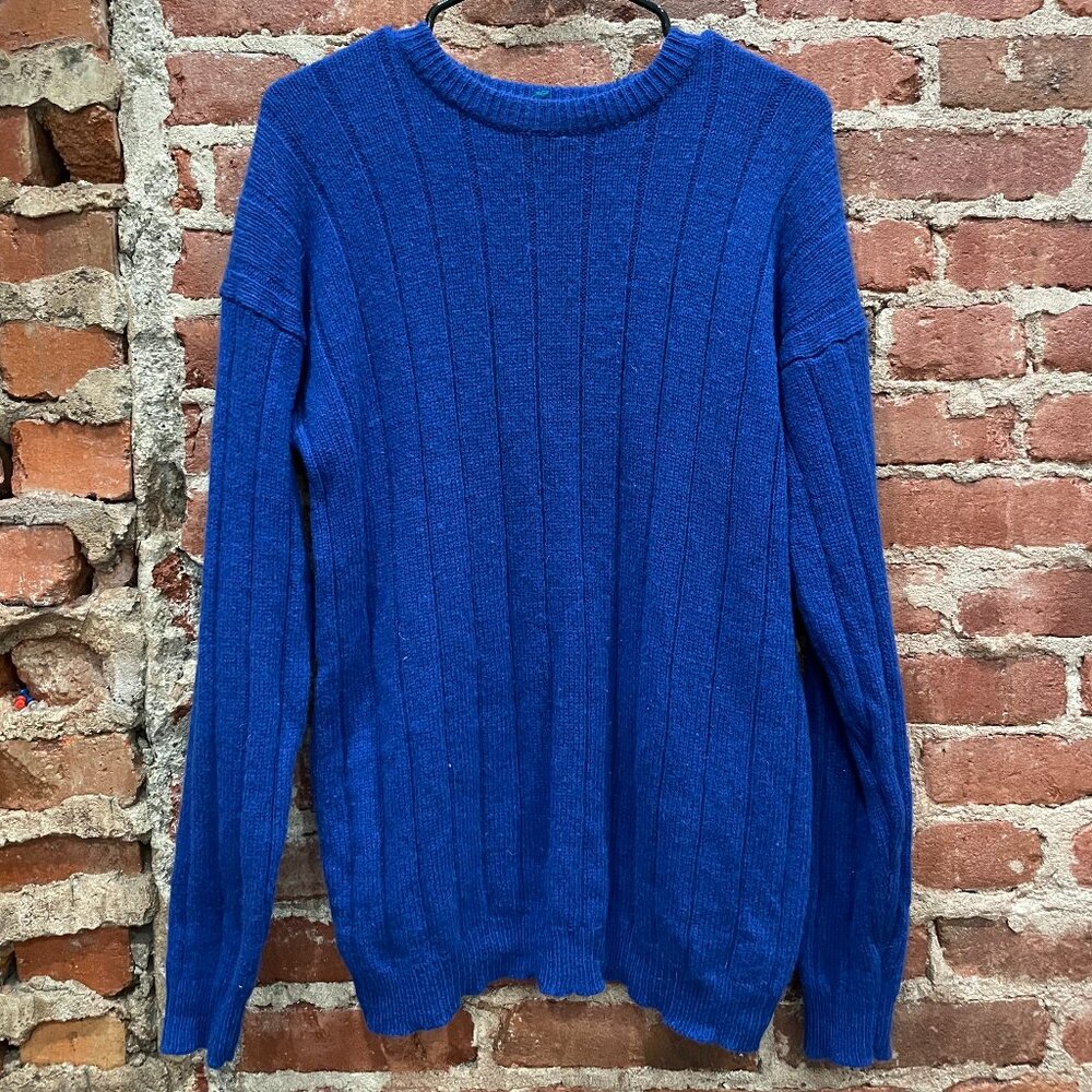 Vintage Charter Club Women's Blue Jumper